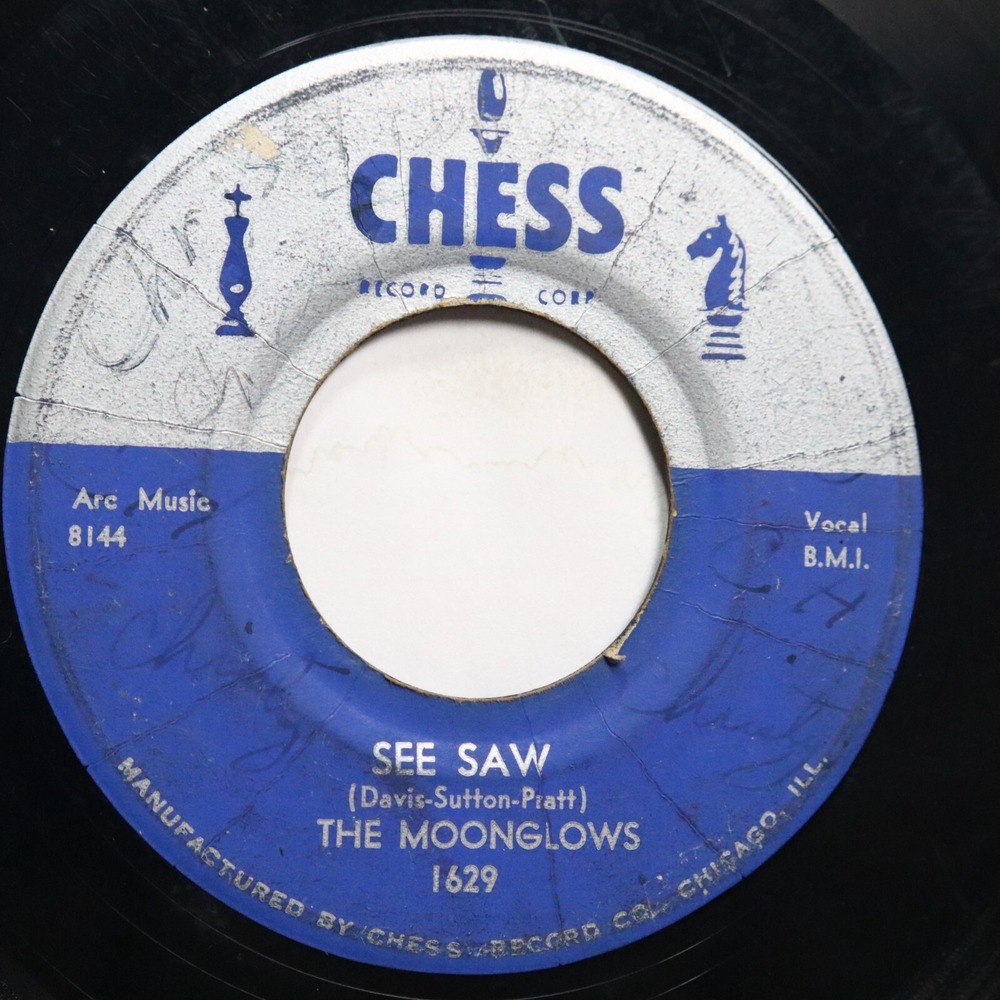 MOONGLOWS - SEE SAW / WHEN I'M WITH YOU - DOO WOP 45